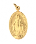 Médaille couleur d'or Immaculé