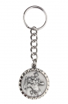 Key ring with chain and medal