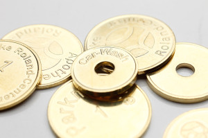 Coins for car-wash centres, pharmacies, vending machines, trolley coins...